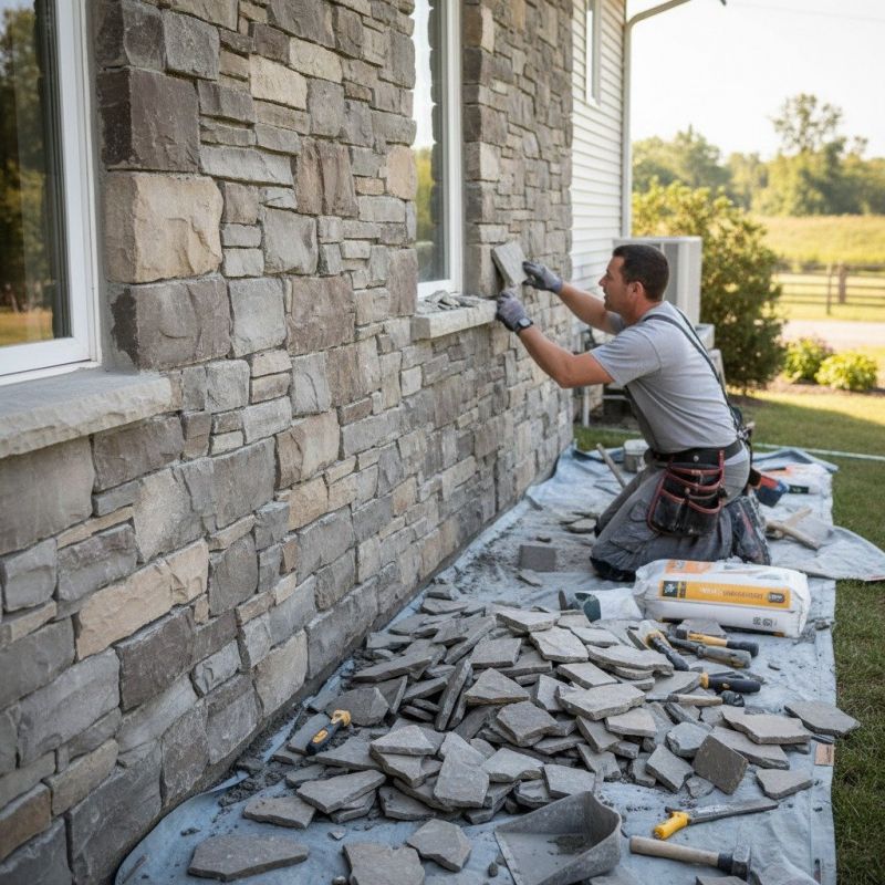 Local Stone Veneer Repair pros at work