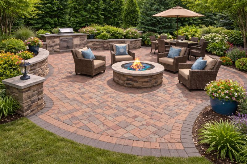 Patio Brick Installation in Boston, MA